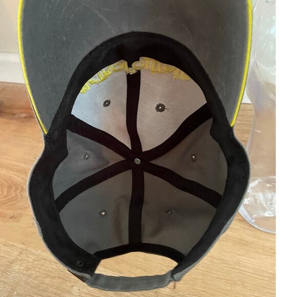 Metropolitain Paris Underground Baseball Hat Cap Gray Yellow Adjustable OSFA - Picture 6 of 6